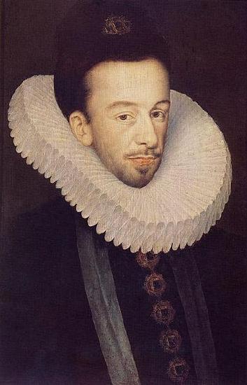 Francois Quesnel Portrait of Henri Valois. oil painting picture